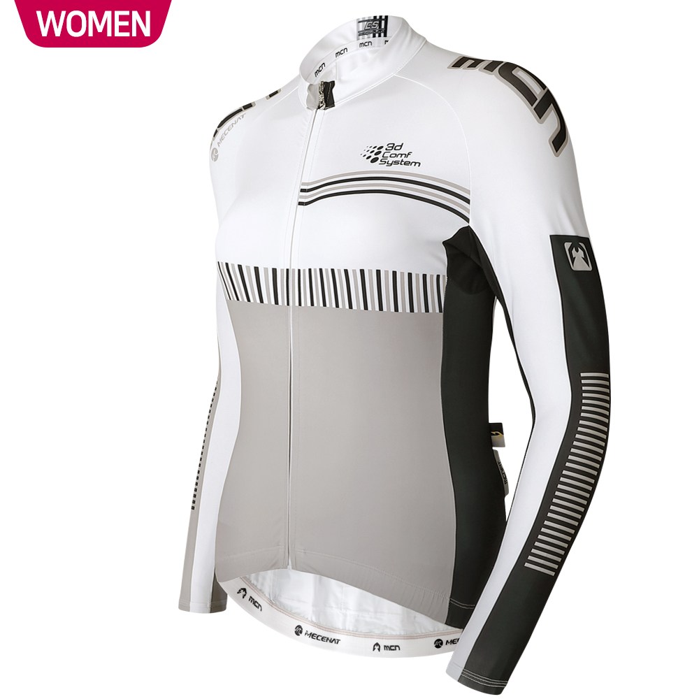 MCN 여성용 스윗 베이지 봄/가을용 긴팔져지 자전거 의류 스킨슈트 셋업 져지 기능성 사이클 상의 140,000원
