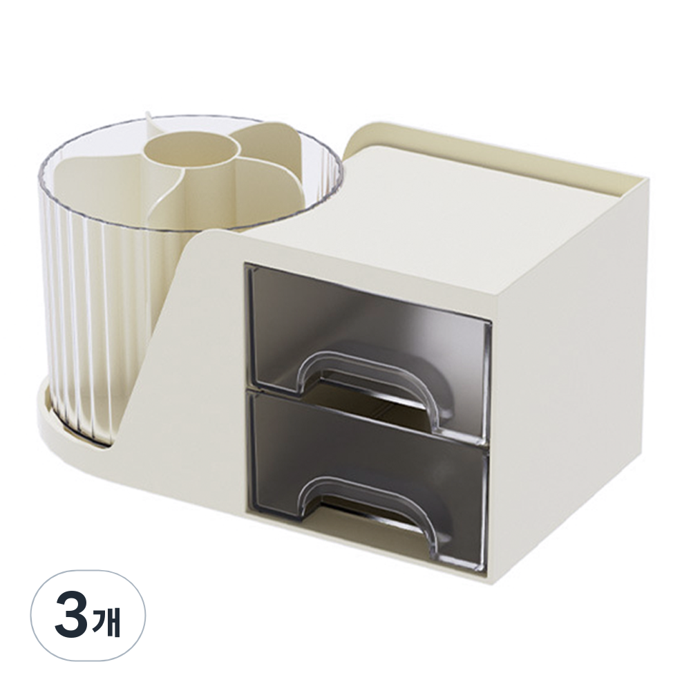 코히모 다용도 360도 수납 회전 필꽂이 4W220, 3개, 화이트 31,500원