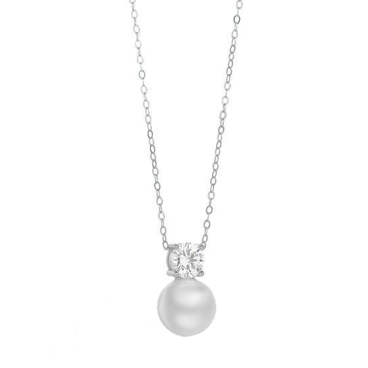 Ramlove 18K도금 진주 하객데이트 데일리 체인 진주 목걸이 모이사나이트 목걸이 14K40+5mm XSD009 96,800원