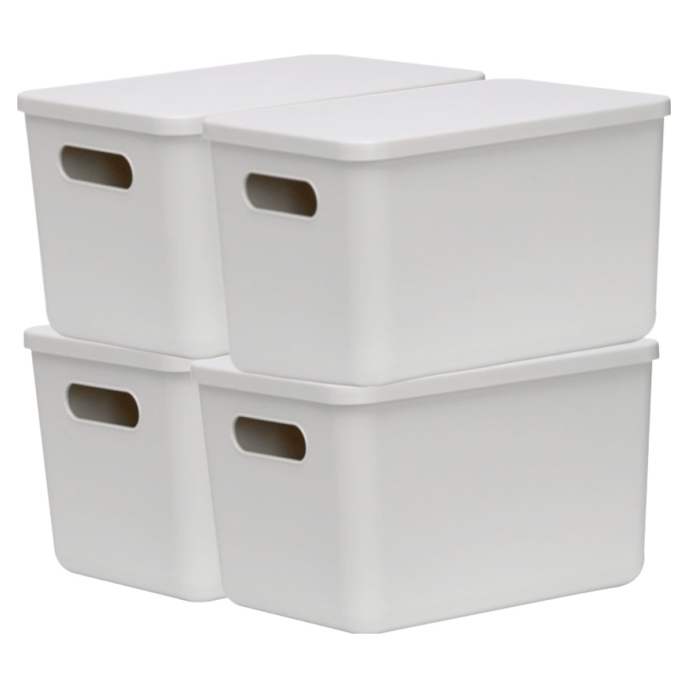 데일리블룸 펜트리 수납 정리함 리빙박스 손잡이형 7.7L, 그레이, 4개 10,200원