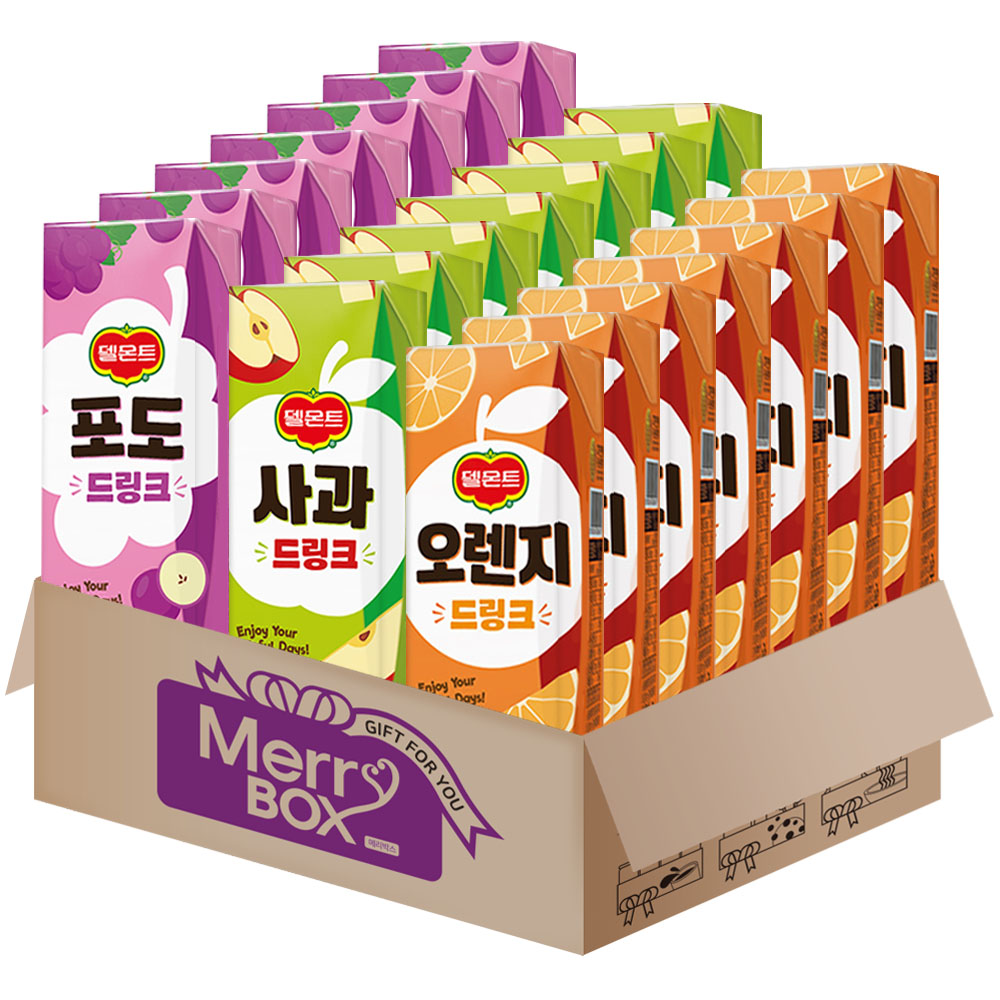 메리박스 델몬트 팩주스 05호(오렌지7+포도7+사과7) 13,990원