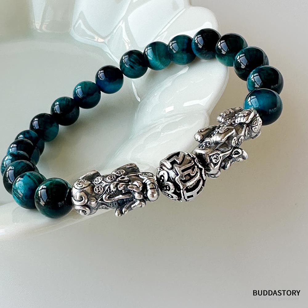블루 호안석 비휴 팔찌 실버925은 재물운 원석 염주 49,900원