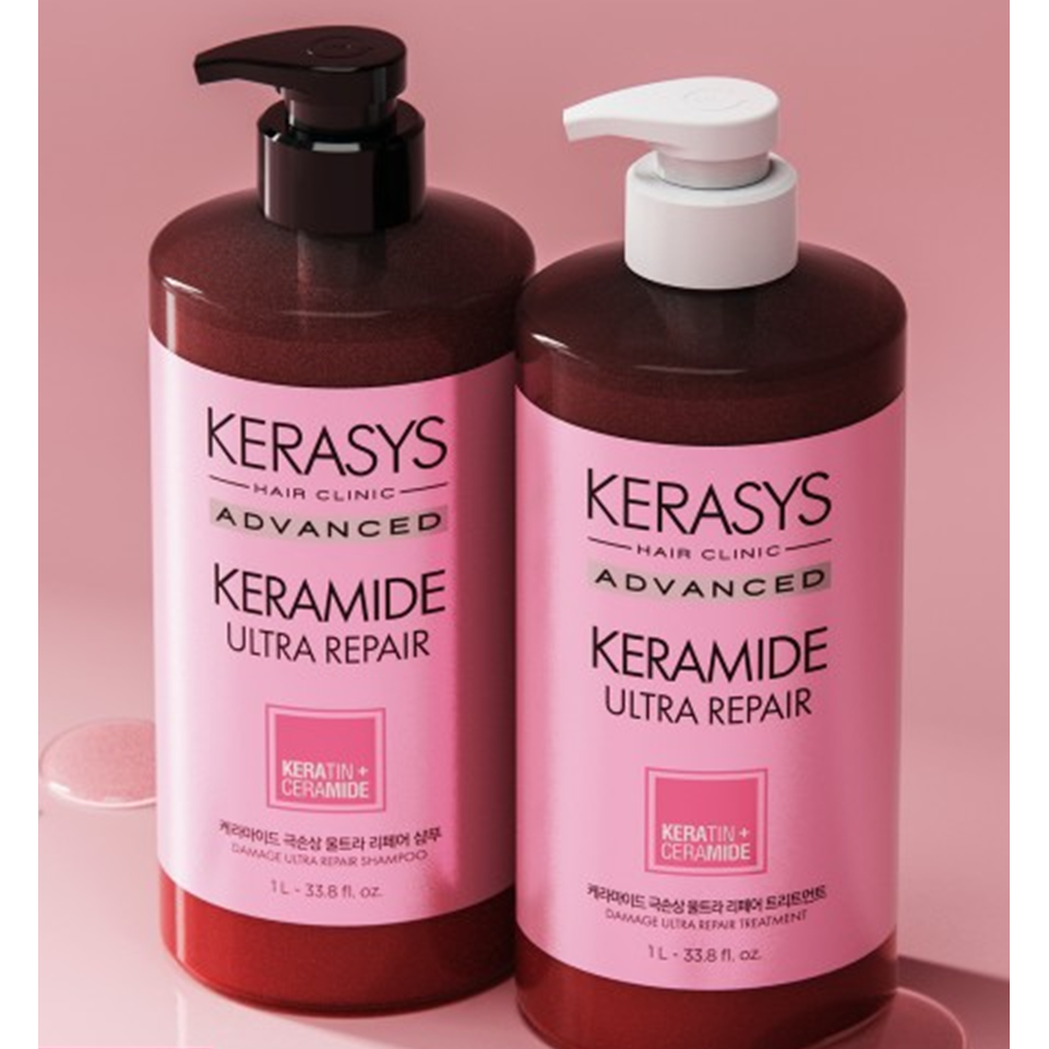 케라시스 케라마이드 극손상 울트라 샴푸 1L + 트리트먼트 1L 15,000원