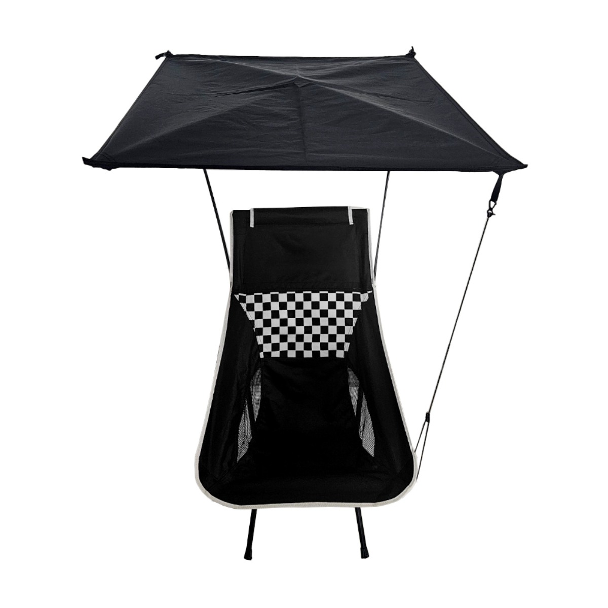 캠생 캠핑의자 쉐이드 그늘막 파라솔 헬리녹스 선셋체어 체어원, 1개, 캠핑의자 그늘막_블랙 29,900원