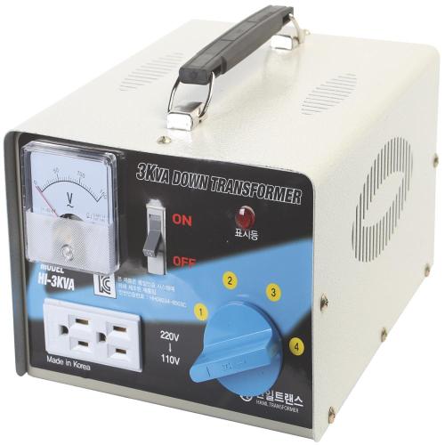 한일변압기 가정용트랜스(다운) 3KVA(링코어) 136,230원