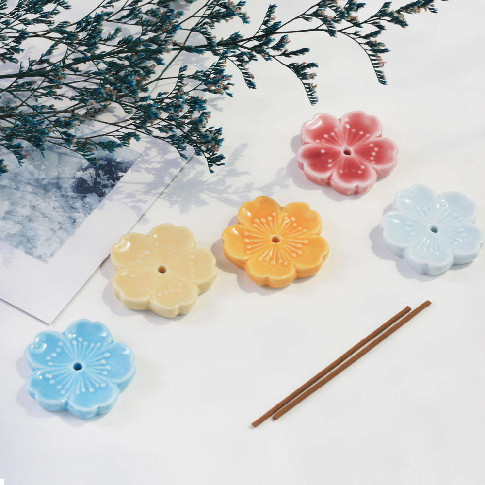 도자기 벚꽃 인센스홀더 향꽂이 향받침 hem 인테리어 오브제 소품 1,500원