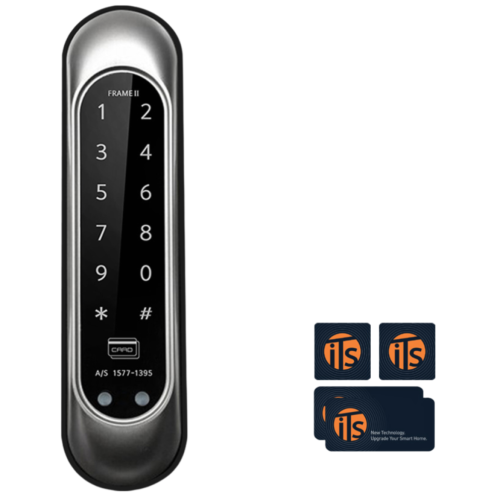 [수도권설치] 이츠락 디지털도어락 [프레임2] 카드키4개+번호키 폭이 좁은 샤시문용 도어락, 방문설치, 무료설치 이츠락 프레임2(카드키 포함) 230,000원