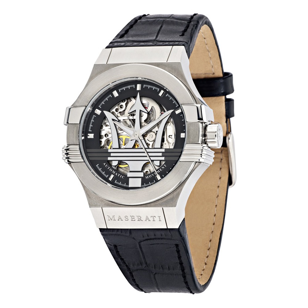 마세라티 남성 포텐자 스켈레톤 다이얼 오토매틱 시계 40mm R8821108038 612,000원