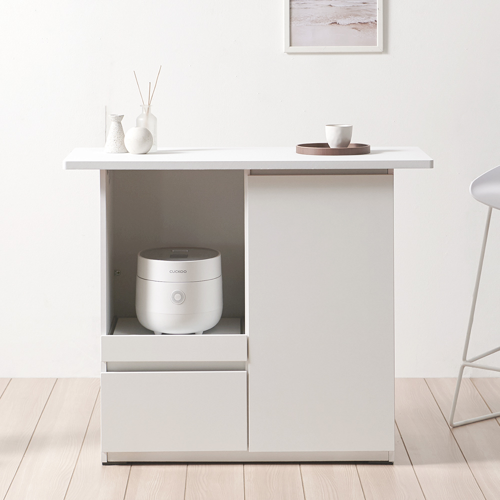 일송가구 아일랜드 식탁 홈바 테이블 주방 조리대 수납장, 마블 118,000원