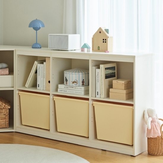 한샘 샘키즈 낮은 수납책장 1305 크림옐로우 161,300원