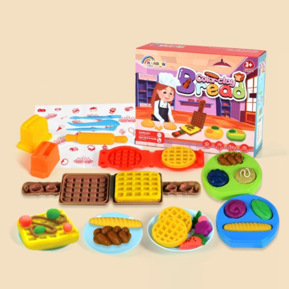[펄박스]디저트 만들기 점토 놀이 세트_브레드세트(와플/미니와플/브레드) 170,020원