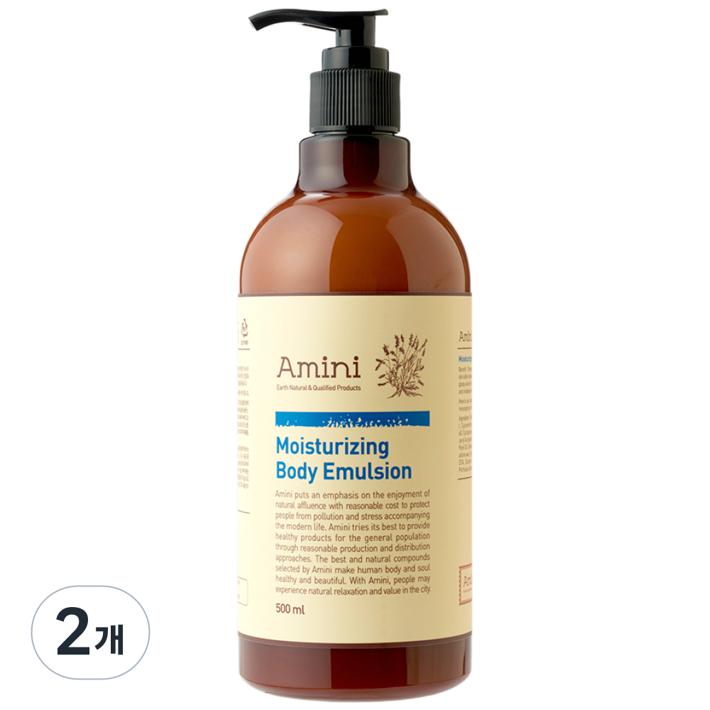 아미니 모이스처라이징 바디 에멀젼, 500ml, 2개 24,900원