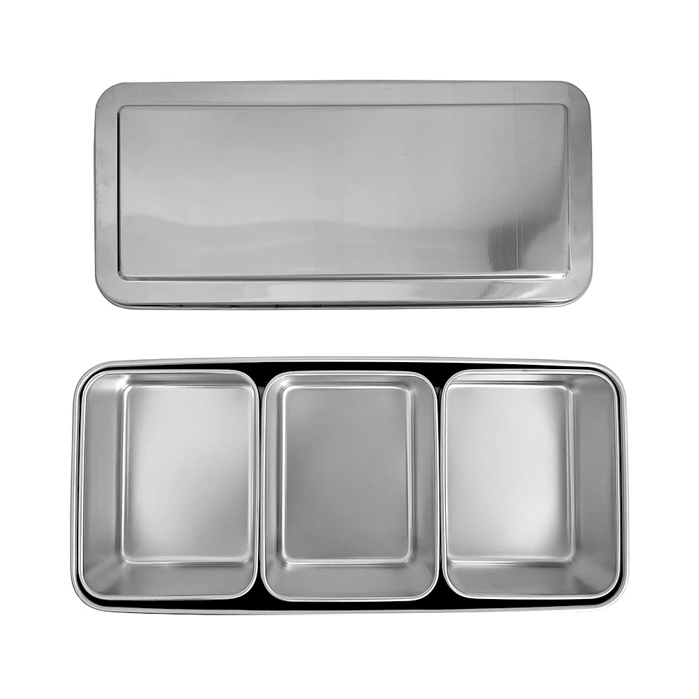 뚜겅있는 스텐레스 반찬 냉장고 칸칸 분리형 밧드 5종 17,740원