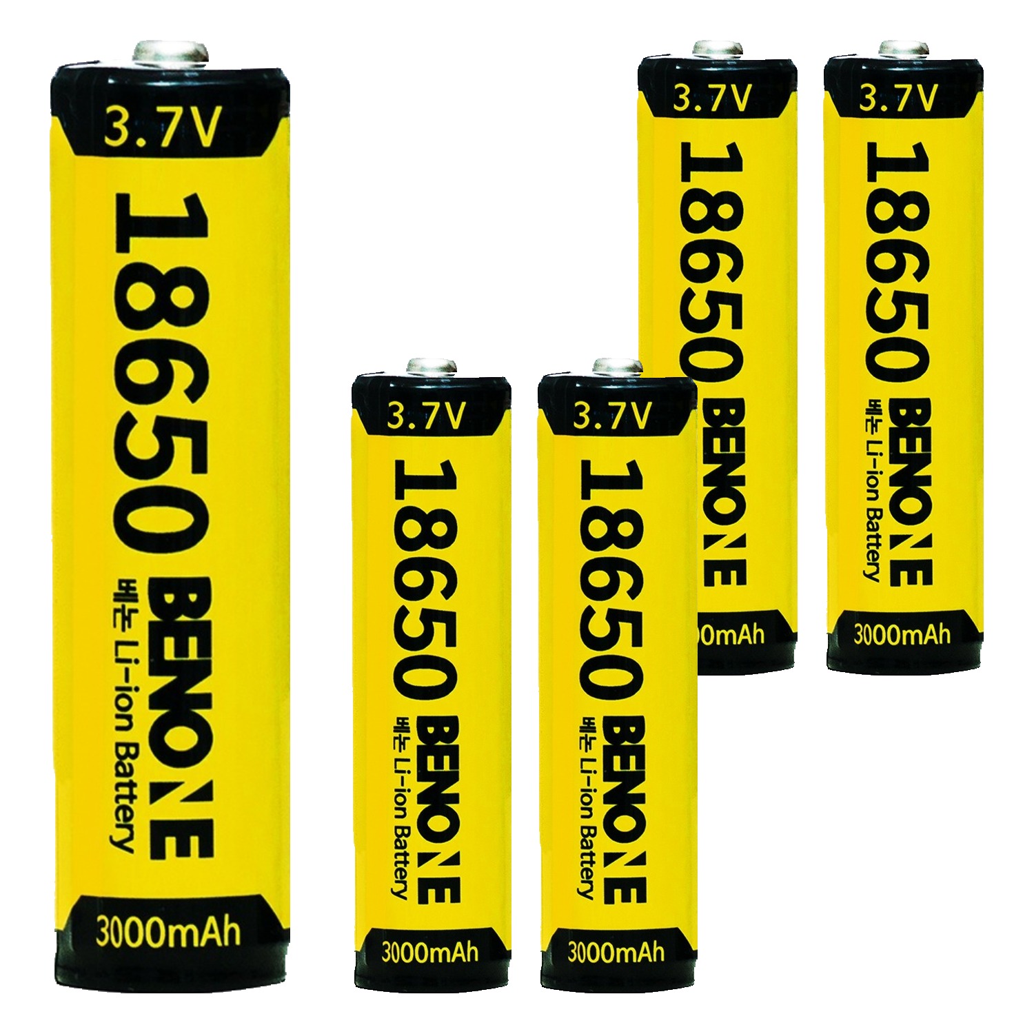 BENONE 18650 보호회로 리튬이온 배터리 충전식 건전지 3000mAh 21,400원