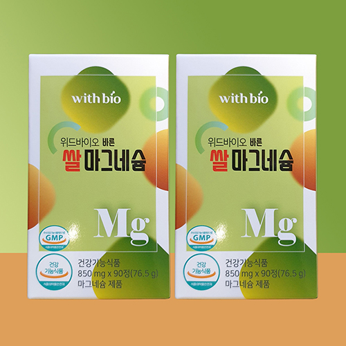 위드바이오 바른 쌀발효 마그네슘 850mg 47,300원
