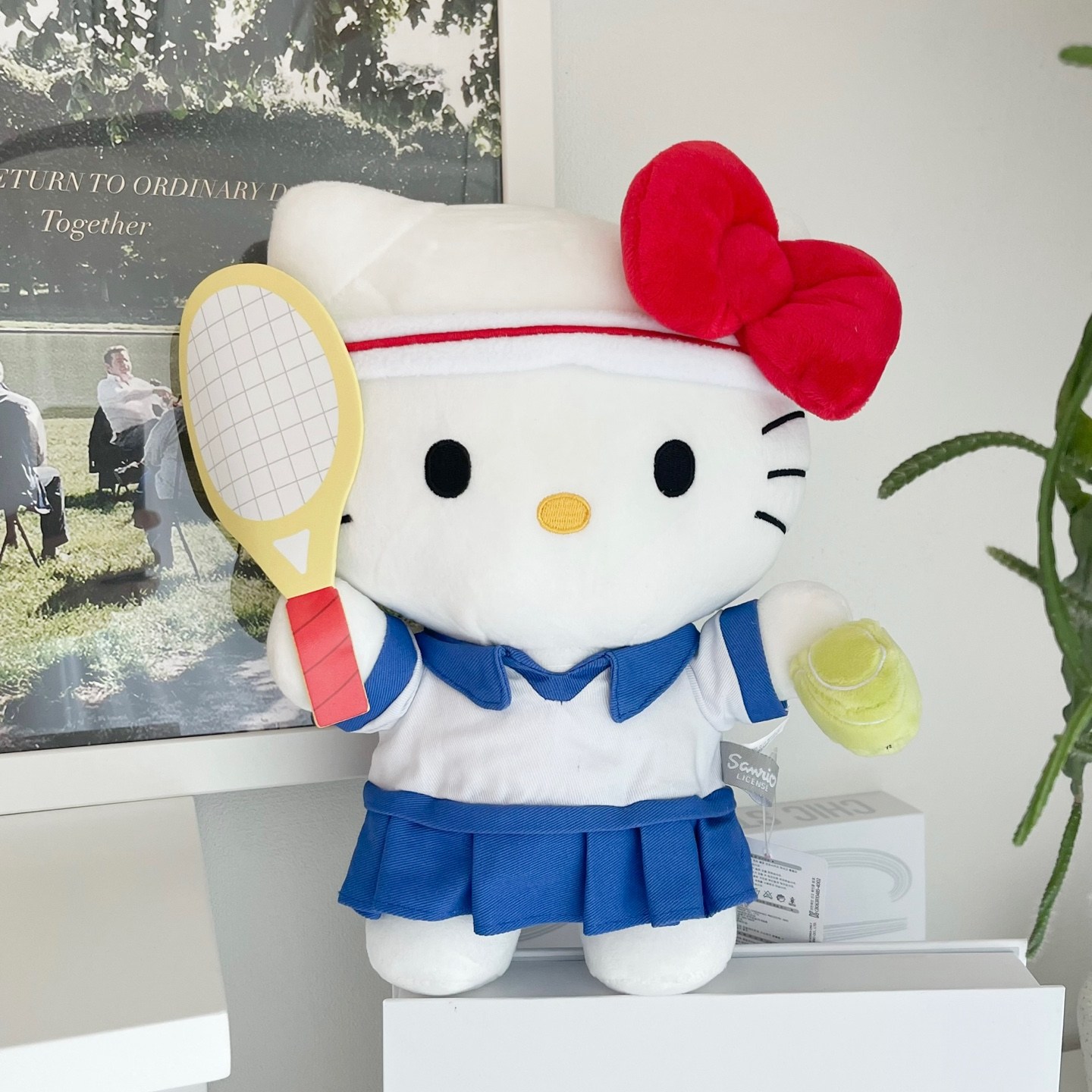 오후꽃 산리오 테니스 인형, 1개, 헬로키티, 28cm 19,800원