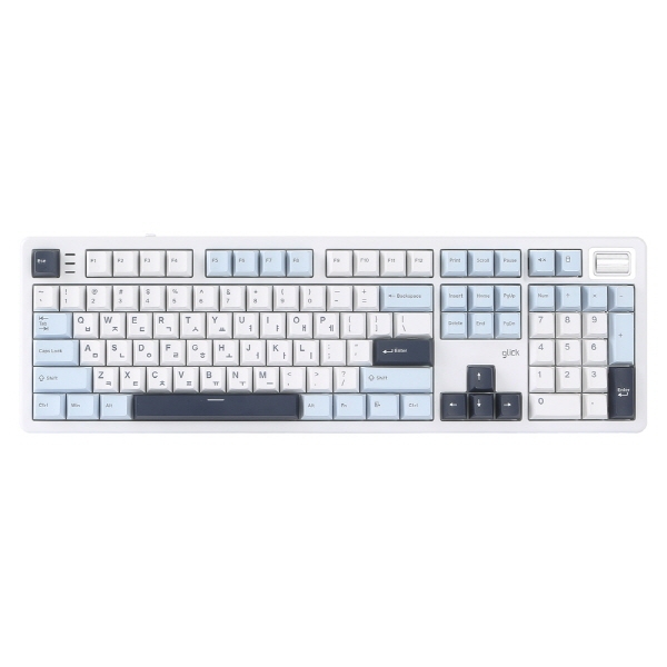 지클릭커 WK107 1K 무선 기계식 화이트 마린 (도각도각, 45g) 69,800원