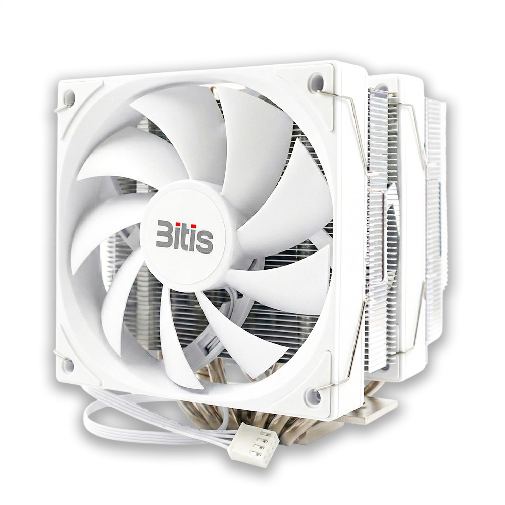 비티즈 6열 듀얼타워 120mm 공랭 CPU 쿨러 인텔 AMD 겸용, 1개, 화이트, T600 N-LED 29,900원