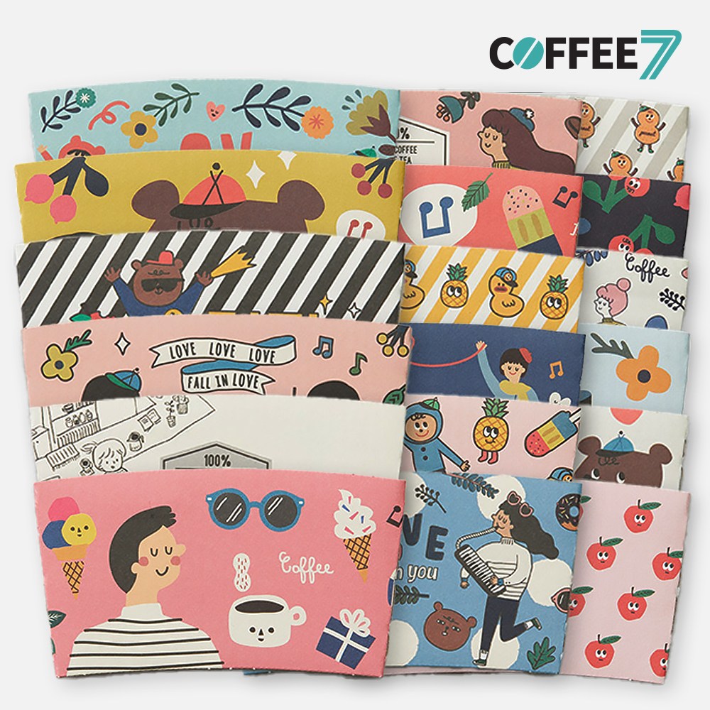 커피세븐 (컵홀더)10/13-캐릭터 랜덤 20종 혼합 500개 16,980원