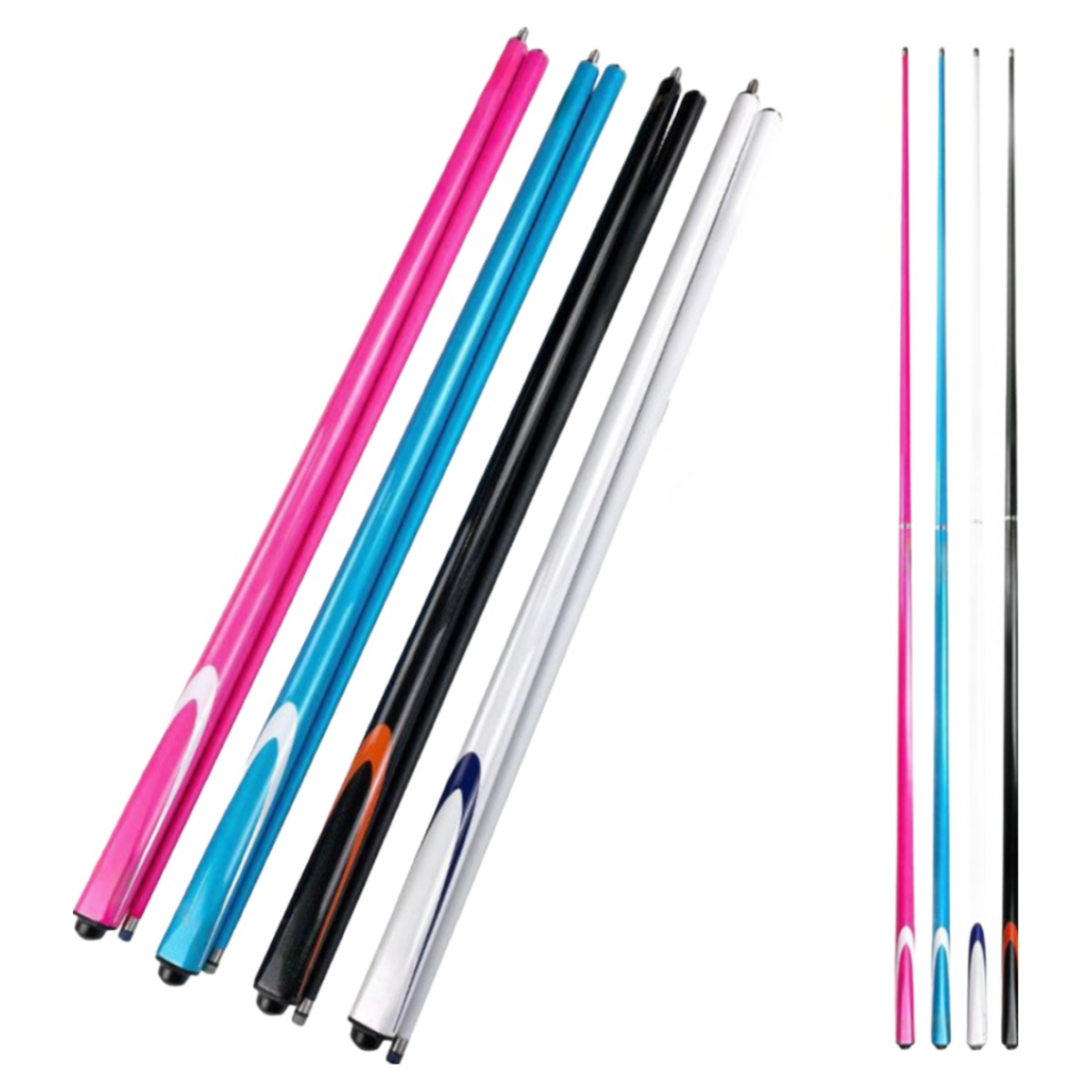 REGN 칼라풀 PRO 고급 카본파이버 당구 큐대 145cm 전문가용 선수용 5시전 당일출고, 블랙, 현재가 55,500원