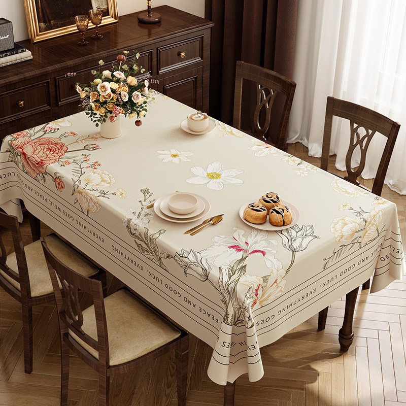 ZOZOFO 가죽식탁보 방수 식탁보 테이블보 매트 레트로 유럽 거실테이블보 4인~6인 식탁커버 16,900원