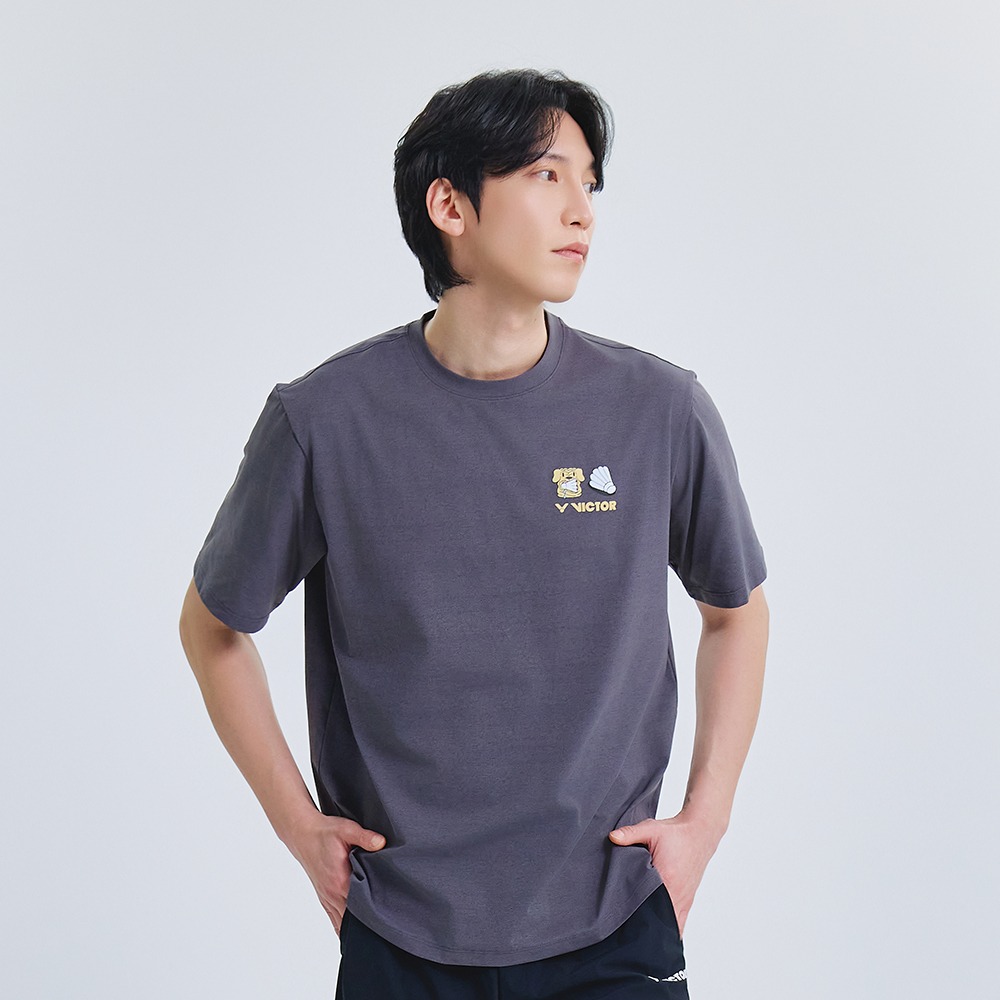 빅터 VICTOR 오버핏 반팔 티셔츠 남녀공용 25ATS013U 배드민턴 탁구 스쿼시 스포츠웨어 33,000원