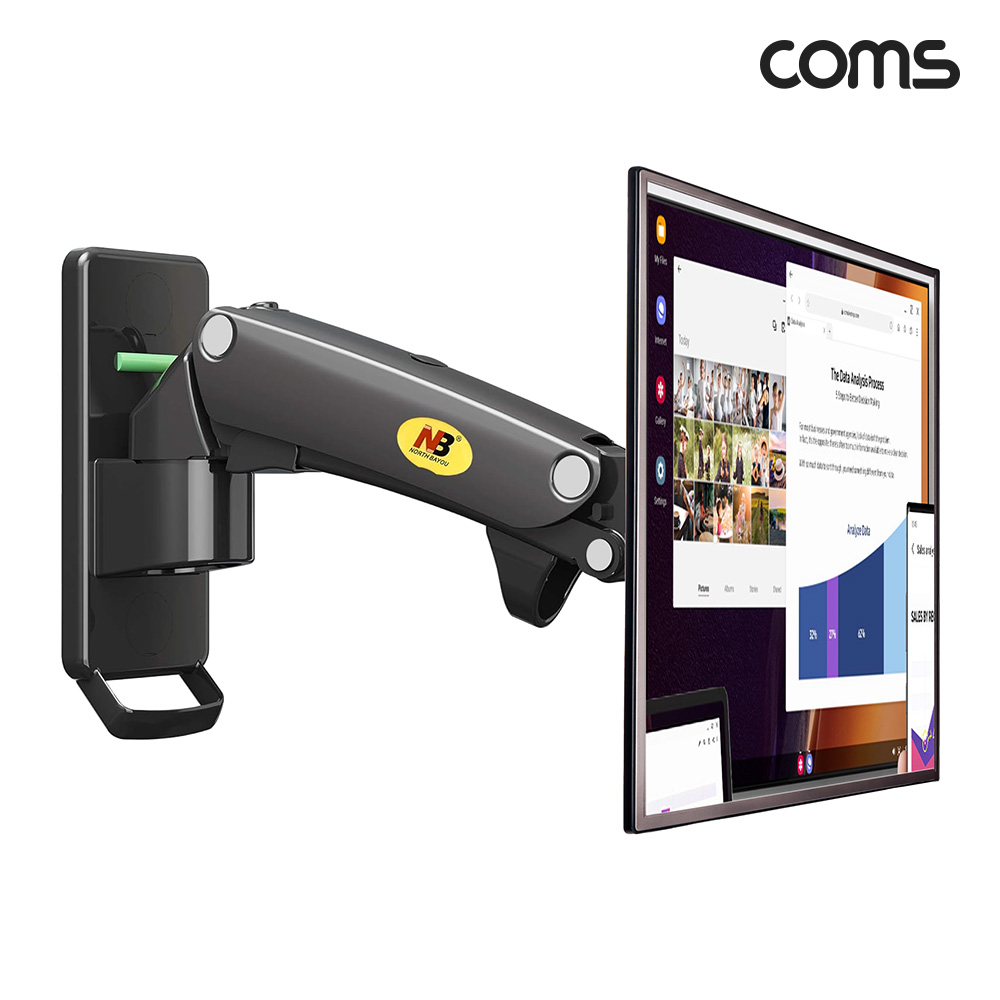 TV 모니터 벽부 벽면 벽걸이 거치대 17인치 22인치 27인치 삼성 LG 벤큐 상하 좌우 회전 각도 피봇 틸트 조절 55,000원