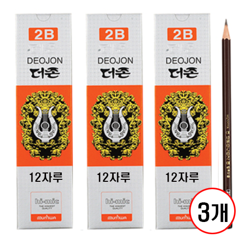 문화 더존 연필, 3개, 2B 25,050원