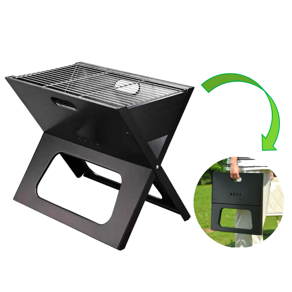 Gaayou 접이식 캠핑 바베큐 화로대 바베큐 그릴 휴대용 화로대 야외용 숯불 화로대, 1개, 현재가 22,900원