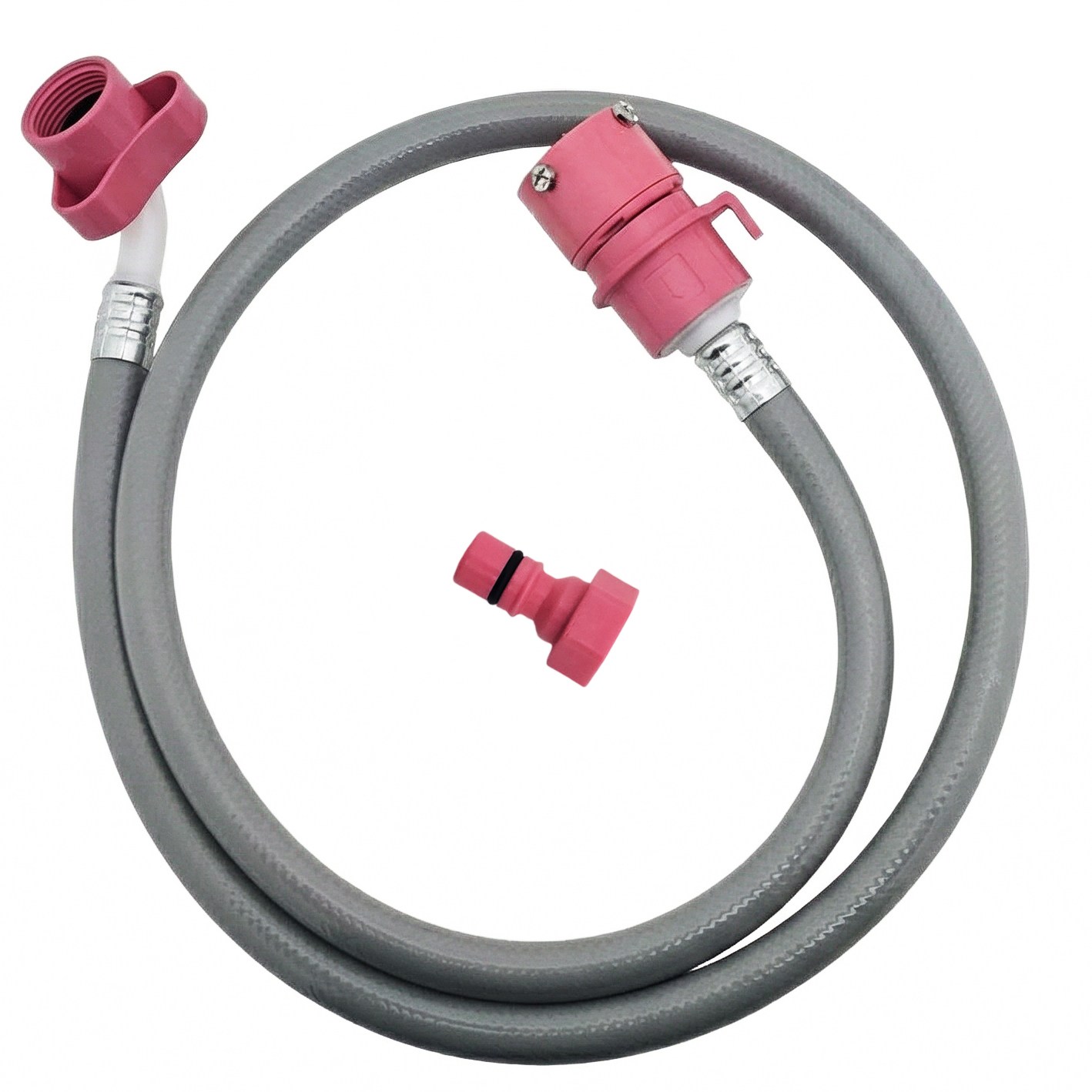 세탁기 급수 호스 연결 원터치 삼성 엘지 대우 국산, 1개, 1.3M(온수용) 6,900원