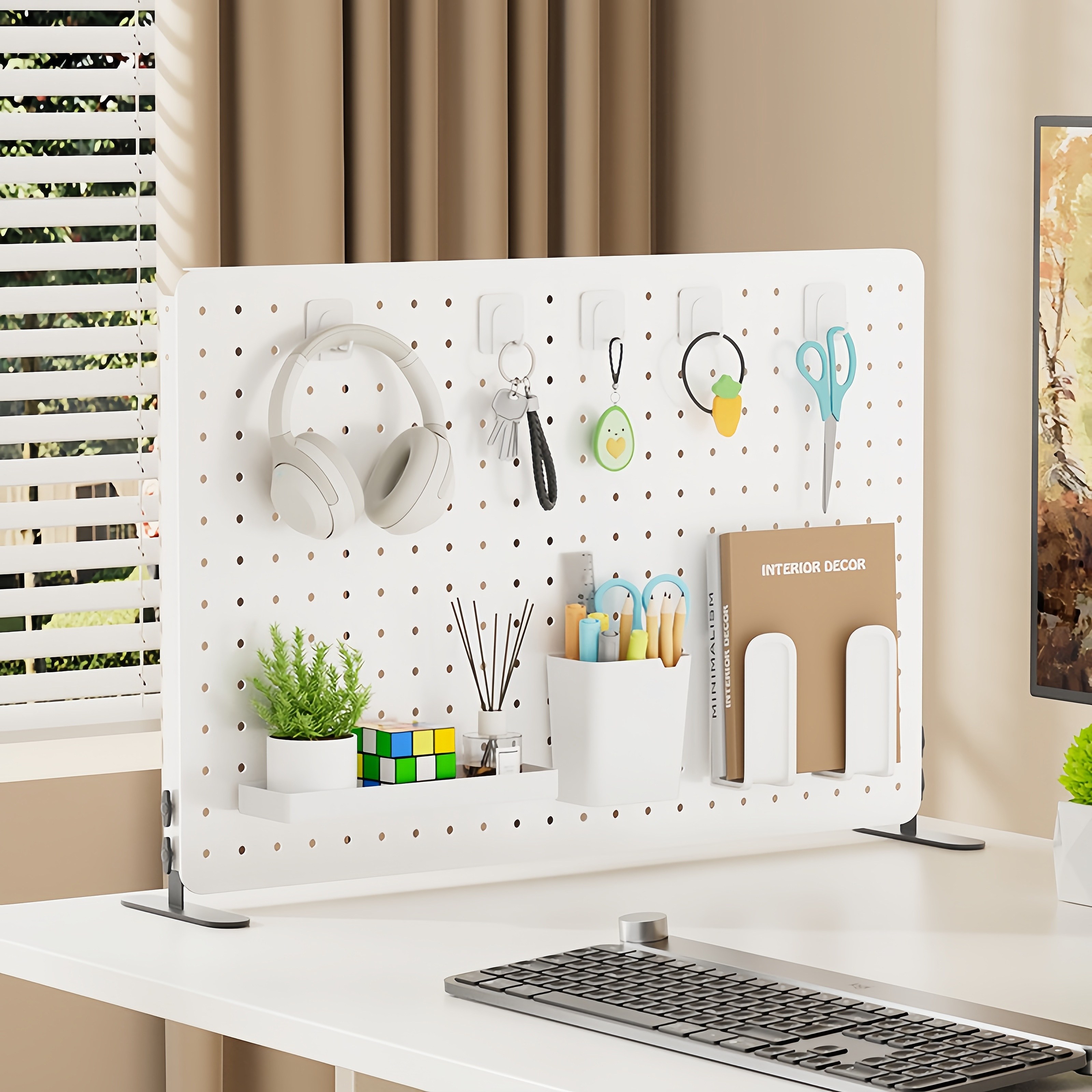 LUCKYOO 책상 타공판 페그보드 인테리어 선반 악세서리 33,150원