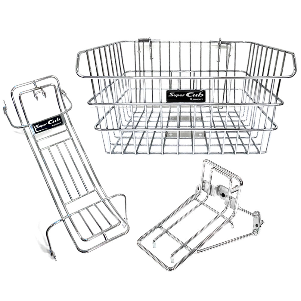 바이크핏 슈퍼커브 크롬 쥐덫 바구니+프론트 브라켓+베트남 캐리어 21-26년 3종세트, 1세트 114,520원