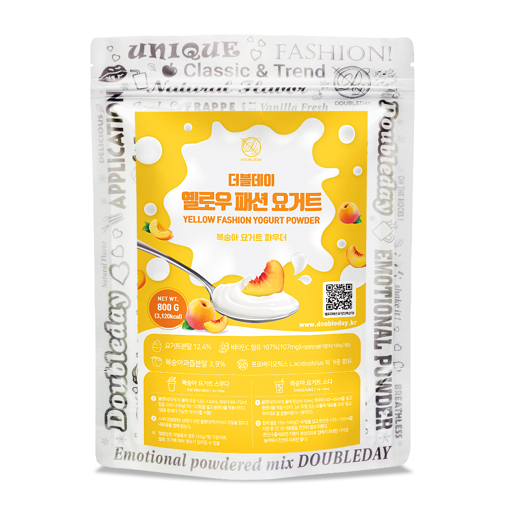 더블데이 옐로우패션 복숭아 요거트 파우더, 1개, 800g 15,470원