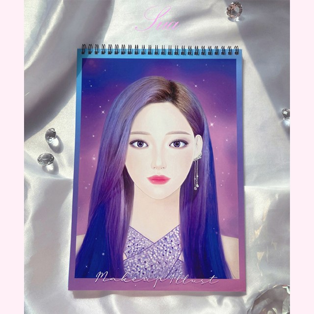 [메이크업북/자체제작] 드로잉 선물 뷰티 메이크업 컬러링북 수아메이크업북 19,800원