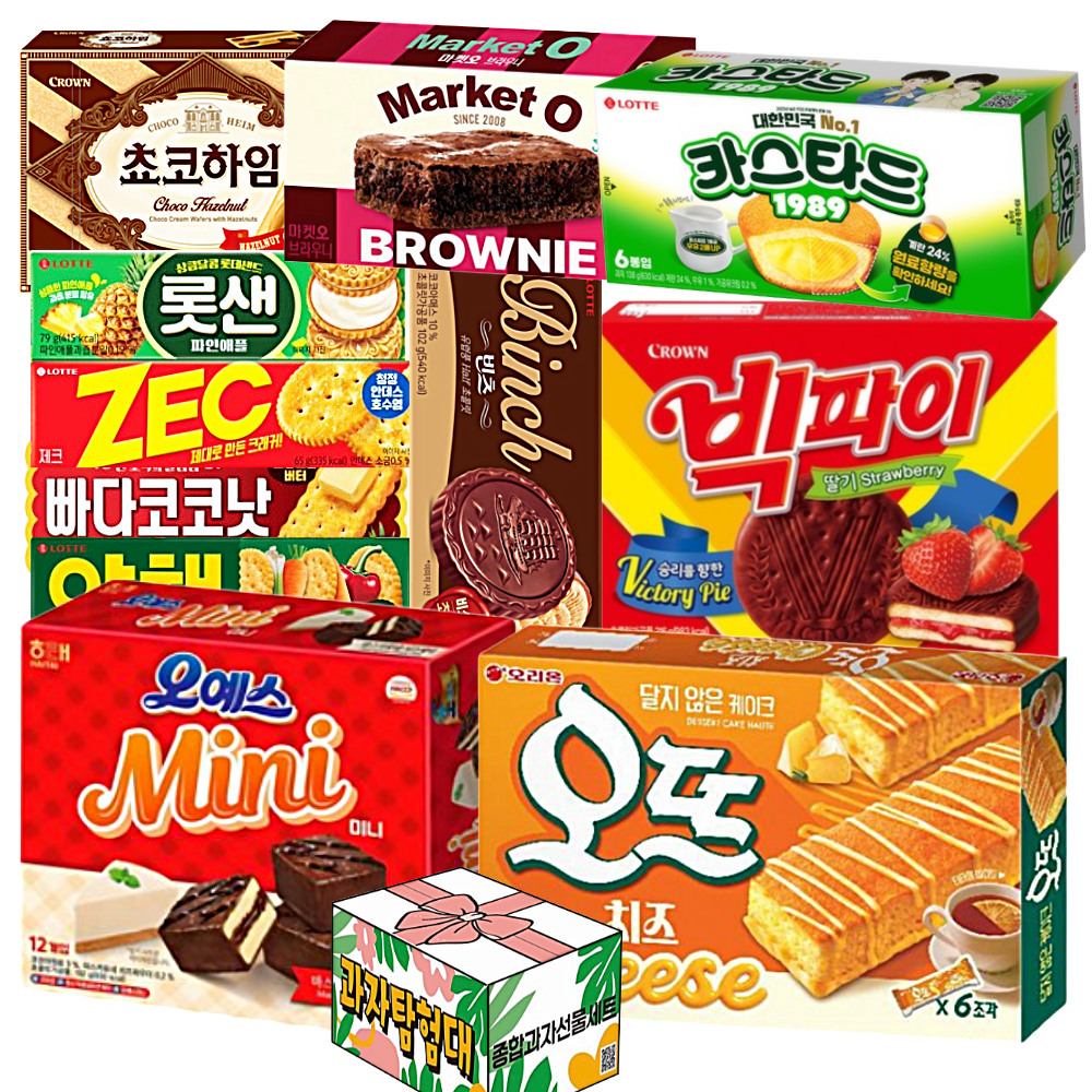 사무실 과자세트 11종 간식 모음, 1세트, C세트 오뜨 빅파이 오예스미니 빈츠 카스타드 외 28,800원