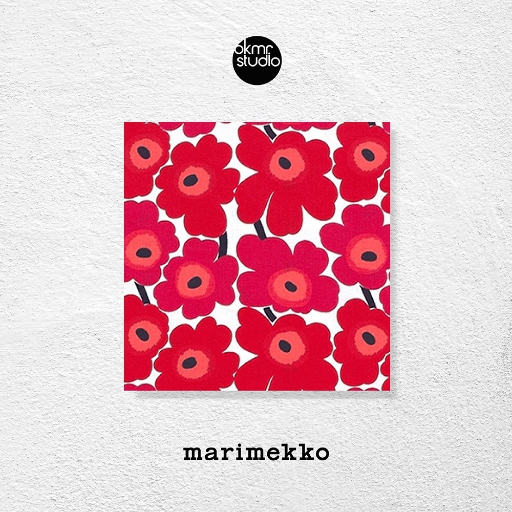 마리메꼬 미니 우니꼬 꽃그림 레드화이트오렌지 소형 패브릭액자, 레드오렌지화이트, 현재가 54,120원