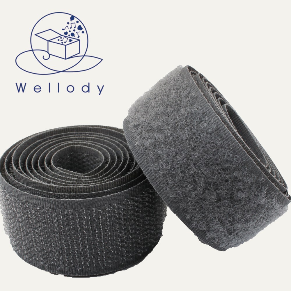 벨크로 찍찍이 밸크로 봉제 재봉형 2.5cm 그레이 색상 세트 1M 3,600원