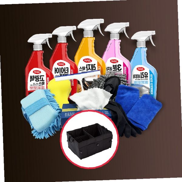 자동차 세차용품 세트 유리세정제 타이어왁스 고광택 마이크로파이버 타올 장갑 트렁크 정리함 홈케어 셀프세차 48,560원