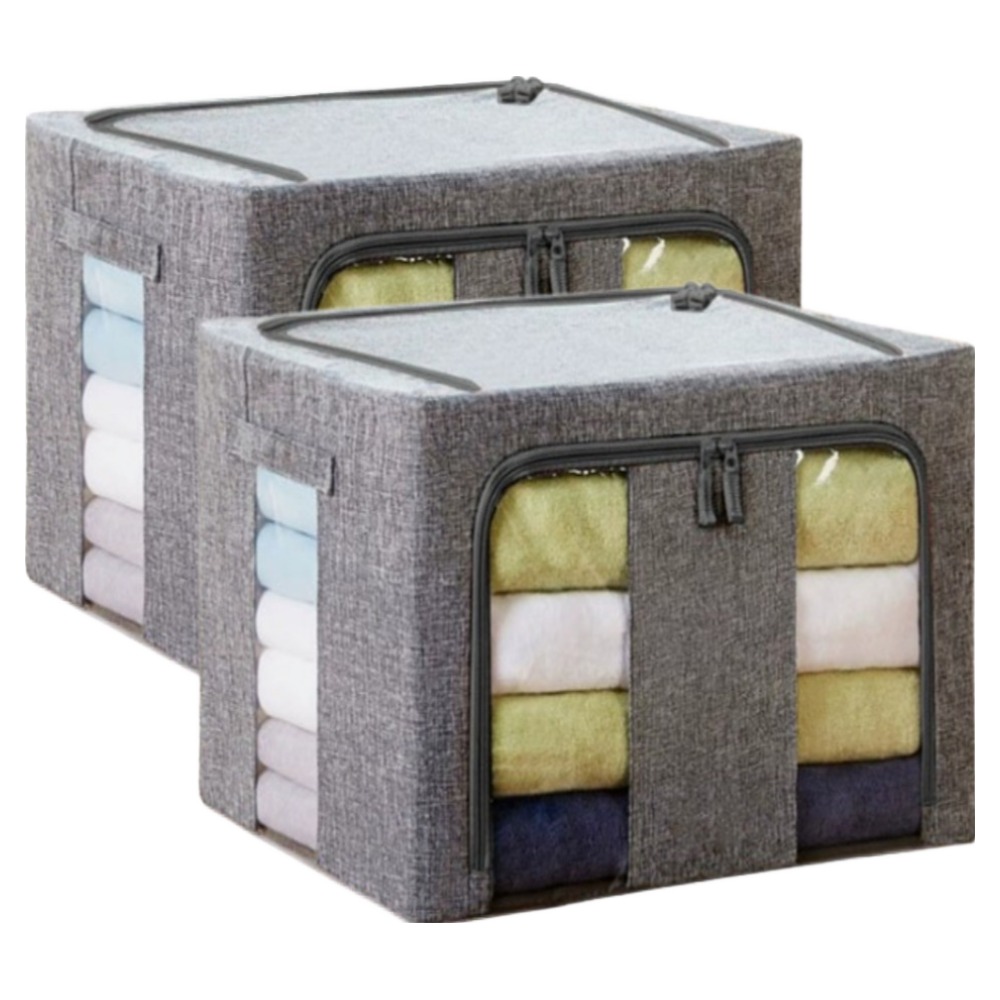 데보코 대용량 모던 리빙박스, 그레이, 2개 12,400원