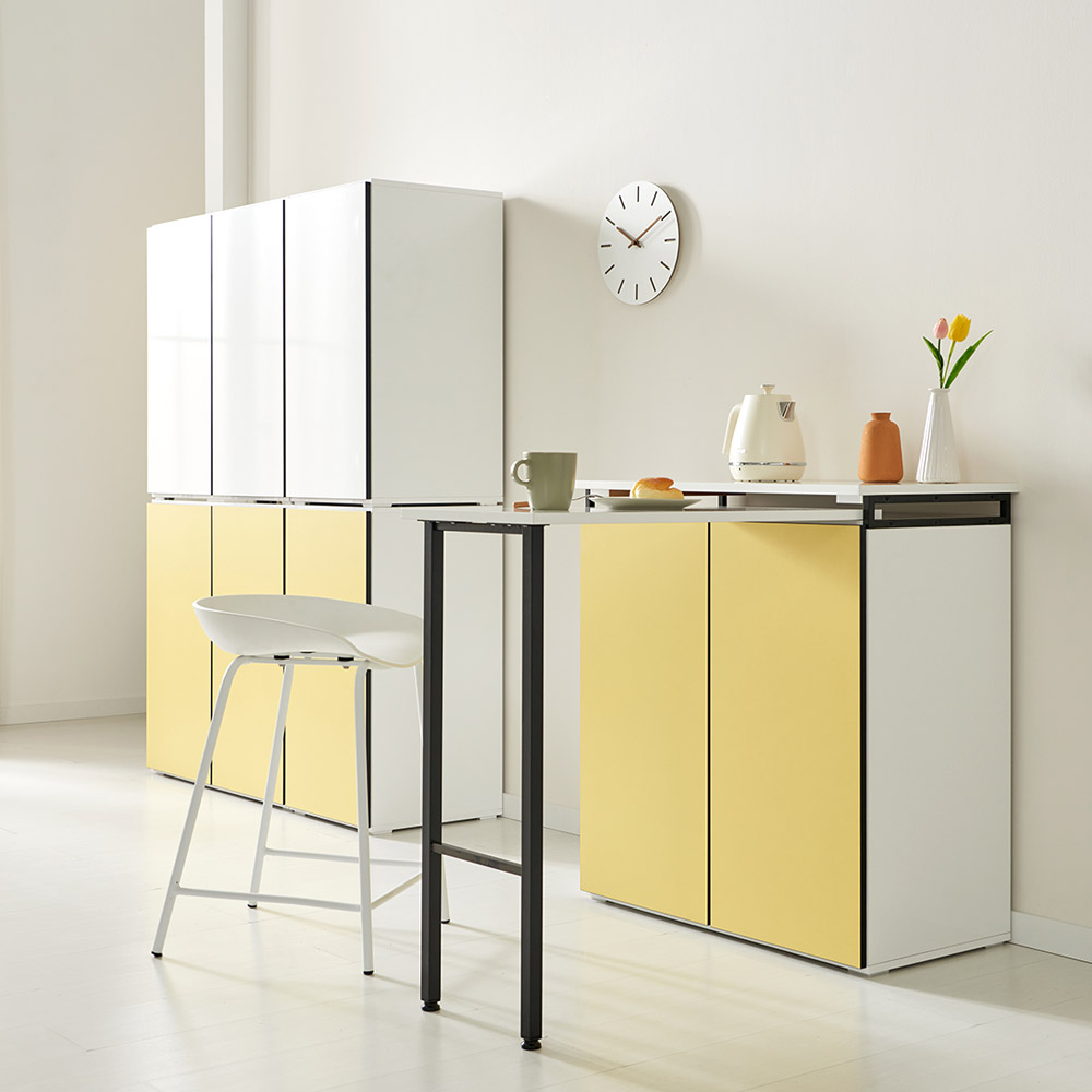 파로마 스윗 확장형 아일랜드식탁 홈바 주방수납장 다용도 거실 베란다수납장 169,900원