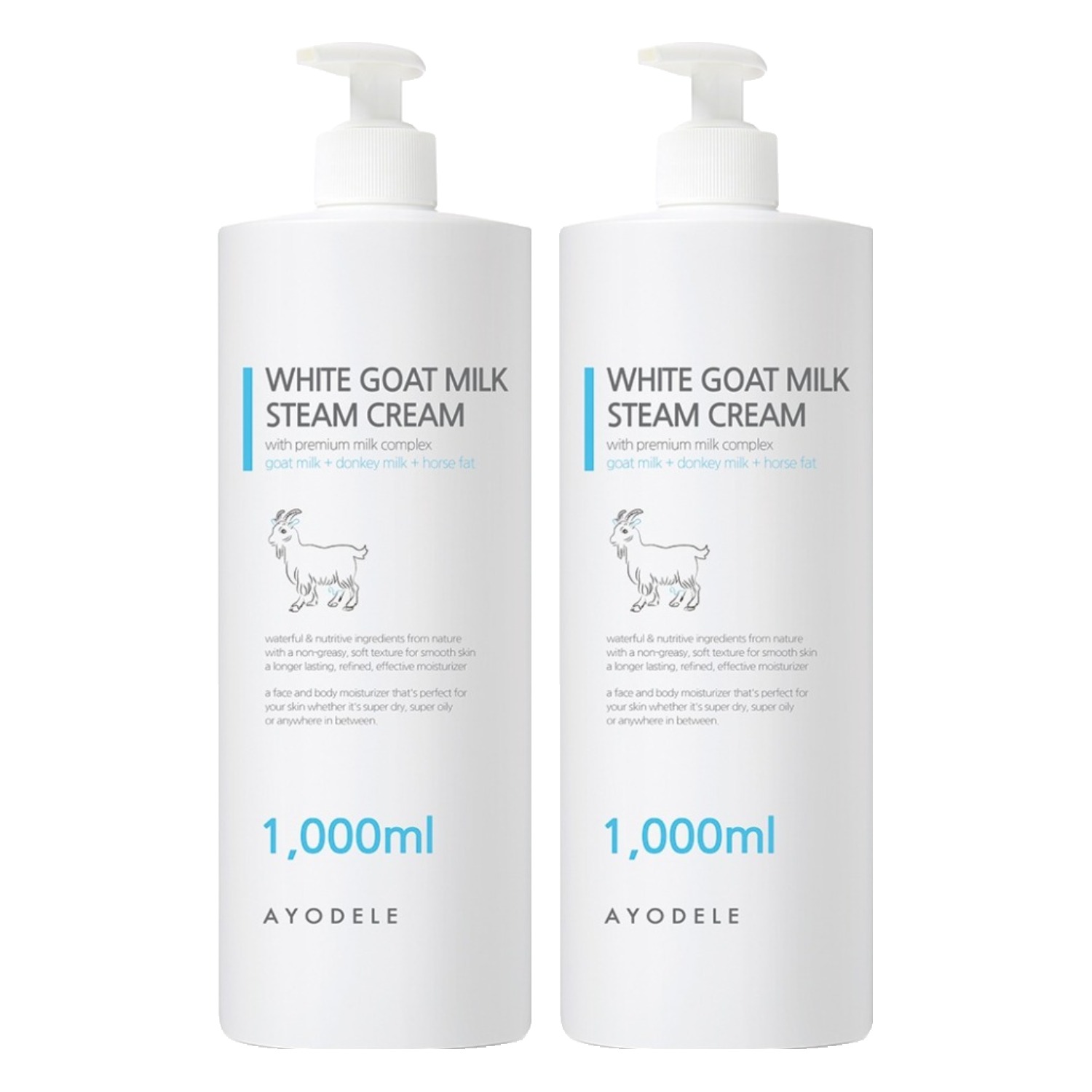 아요델 건성피부 고보습 화이트고트 밀크스팀크림, 현재가 31,800원