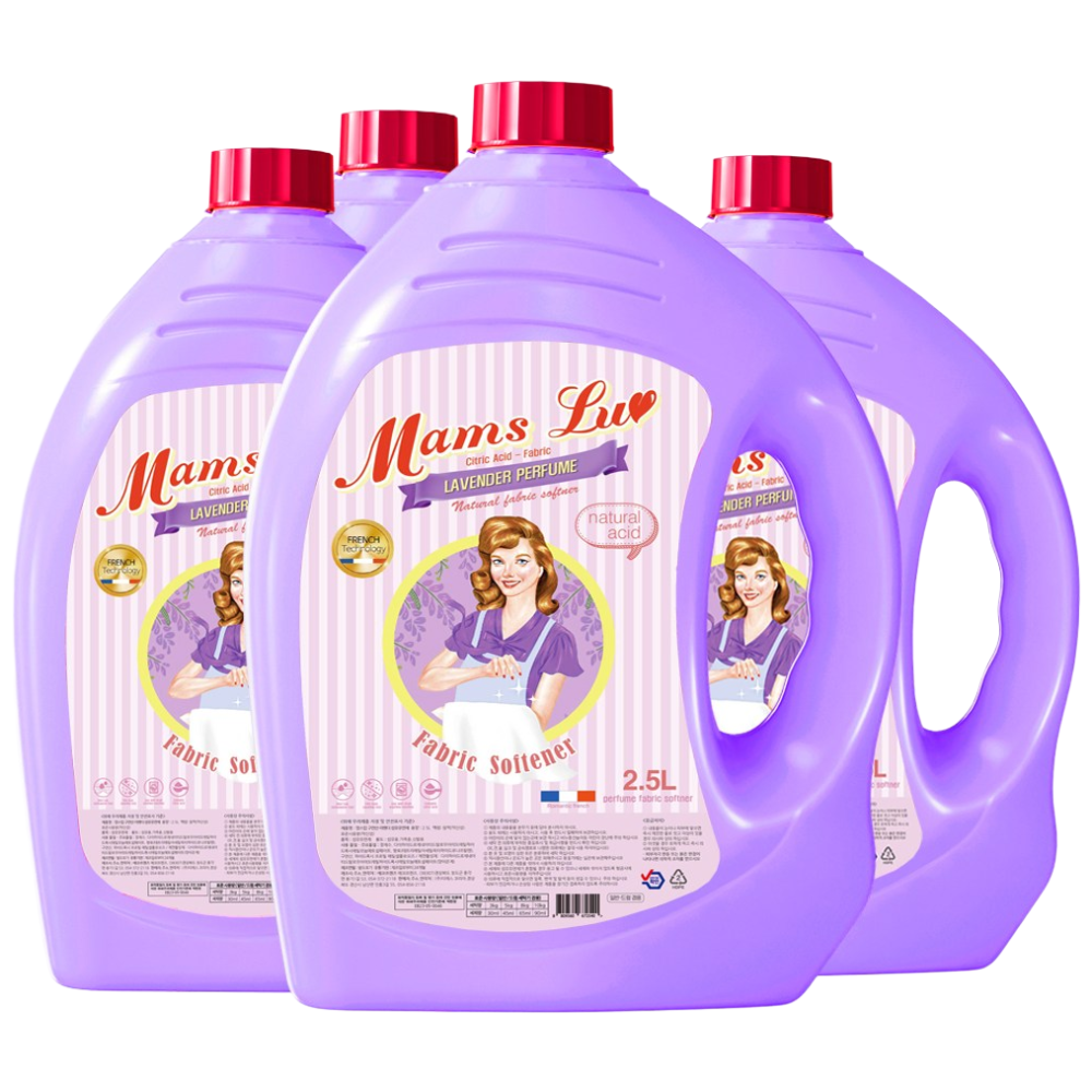 [맘스럽] 라벤더 섬유유연제 2.5Lx4개입 프랑스 최고급 라벤더향 대용량 구연산첨가 오래가는 향기 캡슐  실내건조형 9,440원