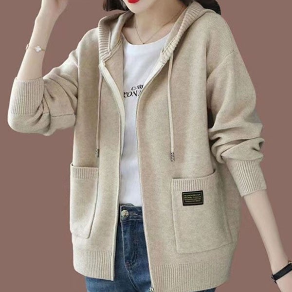 은창]포근 후드 써클링 집업 니트 가디건 봄 가을 겨울 아우터 잠바 점퍼 여성 외투 루즈핏 무지 카라넥 27,170원