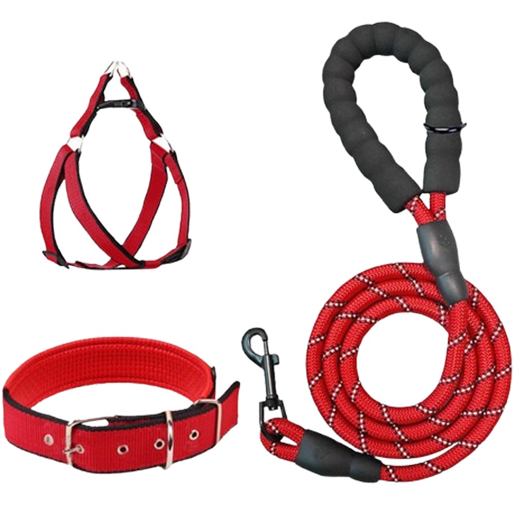 LEOQ 튼튼한 강아지 목줄 리드줄 하네스 세트 11,700원