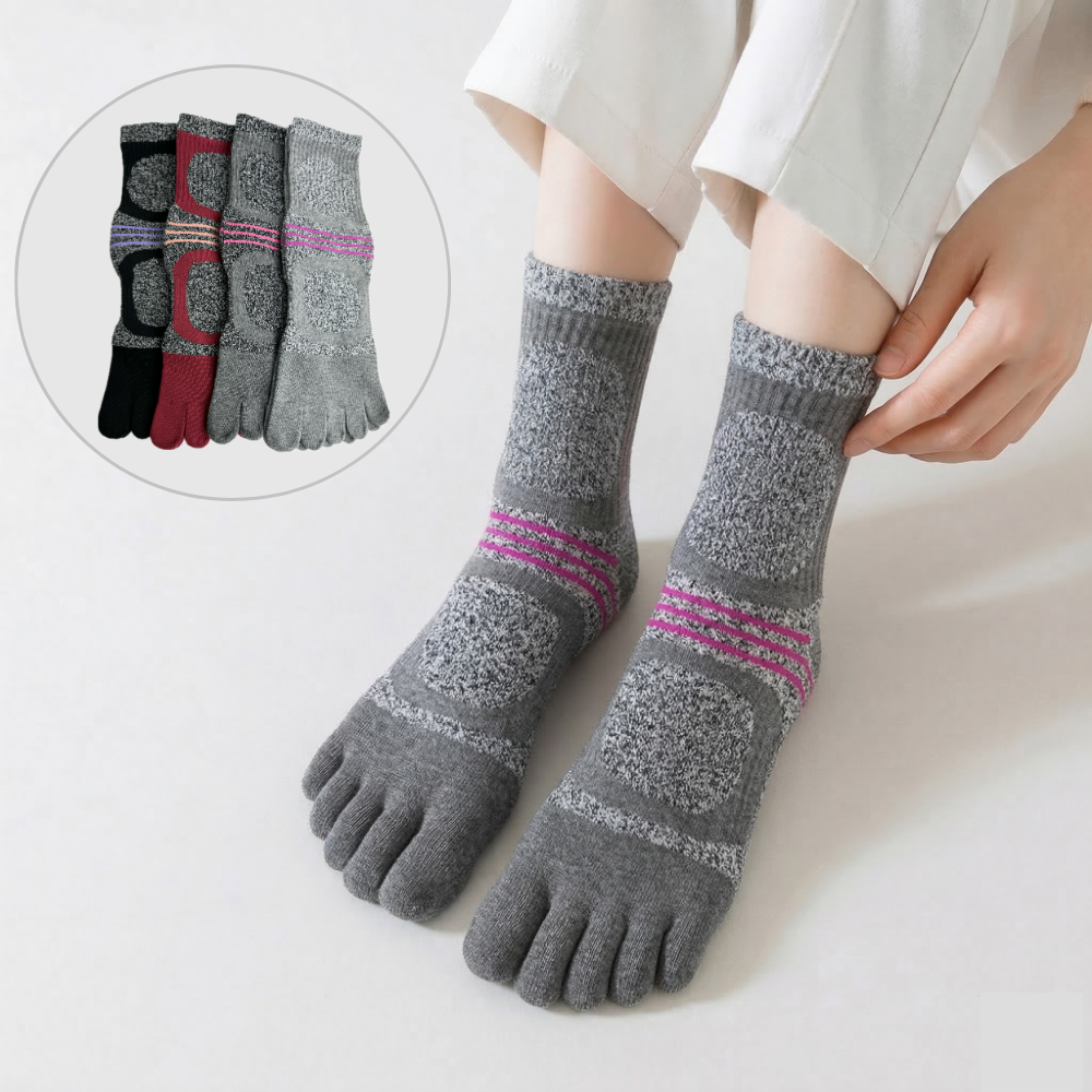 더 피치스 여성 스포츠 파일 쿠션 발가락양말 장목 4켤레세트 17,800원