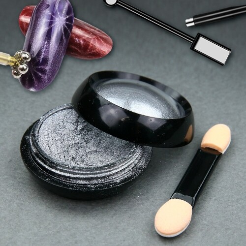 자석 마그네틱 젤 네일 파우더 글리터 가루 1개입, 1개 400원