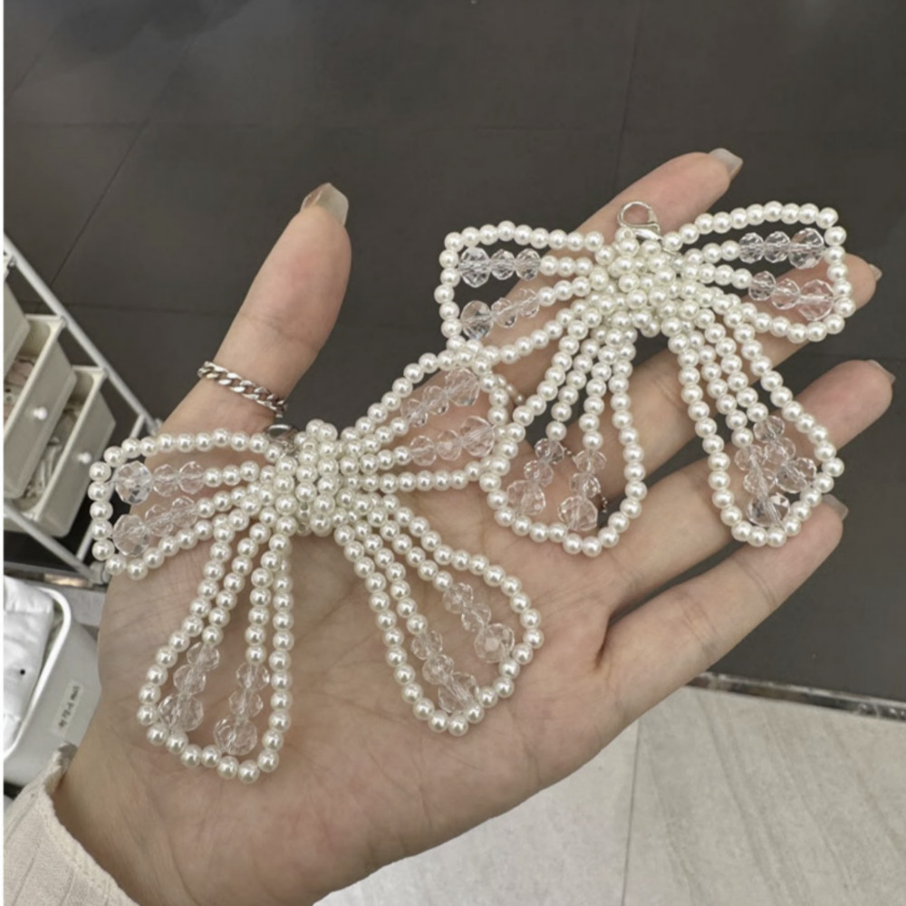 루비앤 슈즈참 크리스탈 비즈 왕리본 진주 장식 신꾸 예쁜 패션 운동화끈 신발꾸미기 14,900원