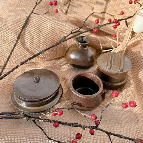 [왓위셀] 한국 전통 미니어처 가마솥 약탕기 찜솥 항아리 8,500원