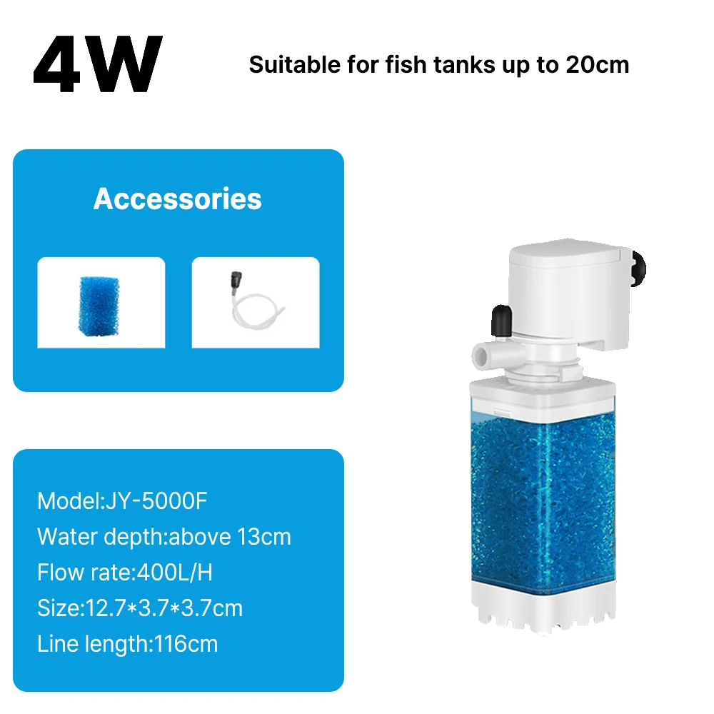 6in1 수족관 필터 펌프 어항 수중 무소음 공기 산소 에어레이터 내부 웨이브 메이커 220v 16,200원