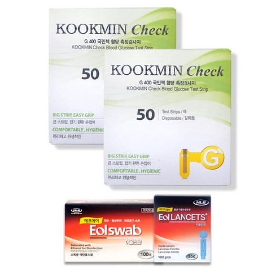 녹십자 국민첵 혈당시험지 100매(26년12월)+채혈침100개+알콜솜100매(건강하나 고객감사), 1개, 1세트 28,500원